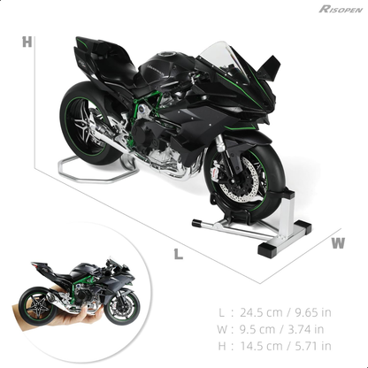 "Kawasaki Ninja H2R with smoke effect"